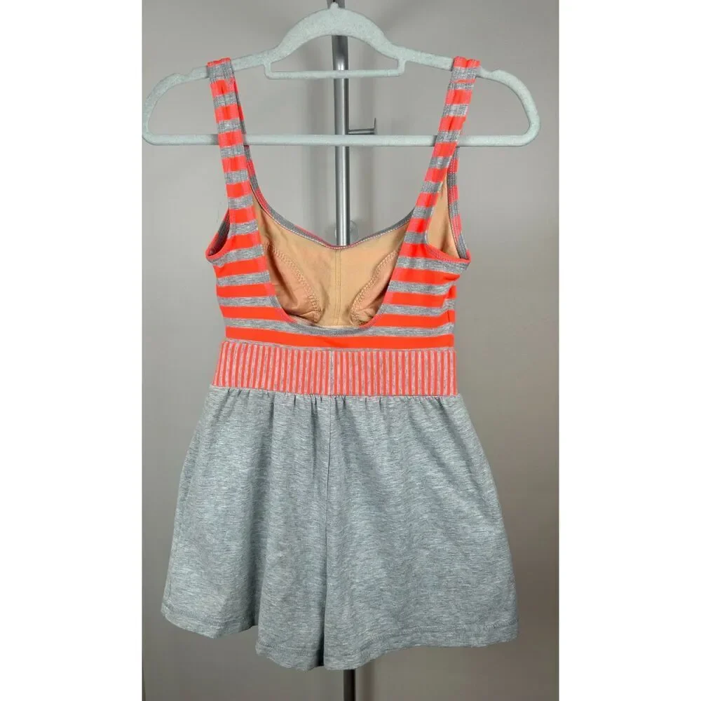 Vintage 80s 90s Sporting Life By Catalina Striped Retro Swim Romper Size 6